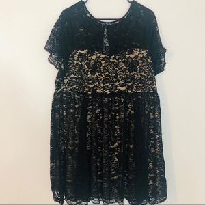 Black lace dress